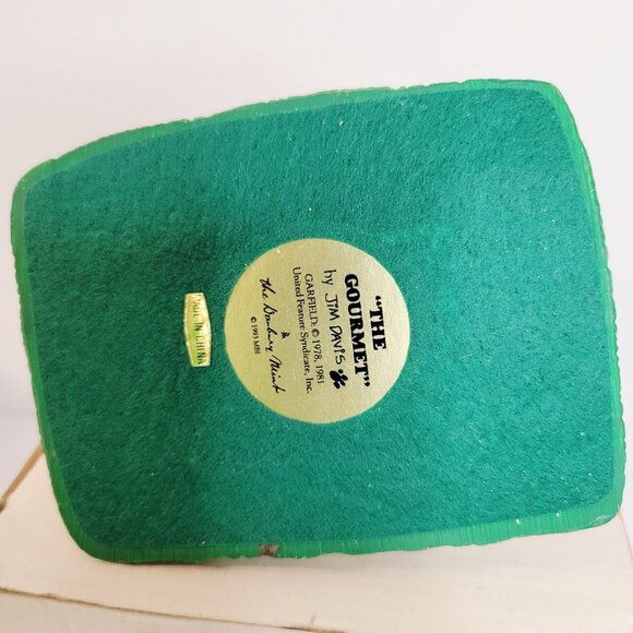 Vtg Danbury Mint Garfield “The Gourmet” Figurine By Jim Davis 1993 - Picture 5 of 5